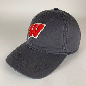 Wisconsin Badgers NCAA Gray Legacy Relaxed Fit Strapback Adjustable Hat